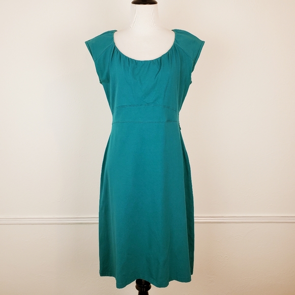 Athleta Dresses & Skirts - Athleta Keyhole Dress Teal Active Athletic Sporty Spring Summer Blue Green